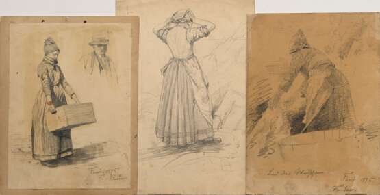 3 Schwinge, Friedrich (1852-1913) ‘Trachtenskizzen… - photo 1