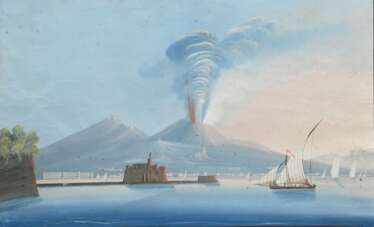 Unknown artist of the 19th c. ‘Eruption (of Vesuvi…