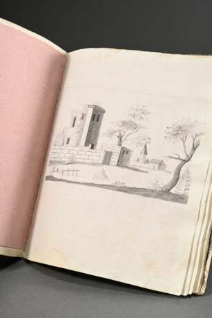 Old sketchbook with approx. 27 fine pencil, ink an… - фото 1 Old sketchbook with approx. 27 fine pencil, ink an… - фото 1