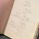 Old sketchbook with approx. 27 fine pencil, ink an… - фото 4