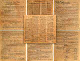 Facsimiles of the ‘Constitution’, ‘Bill of Rights’…