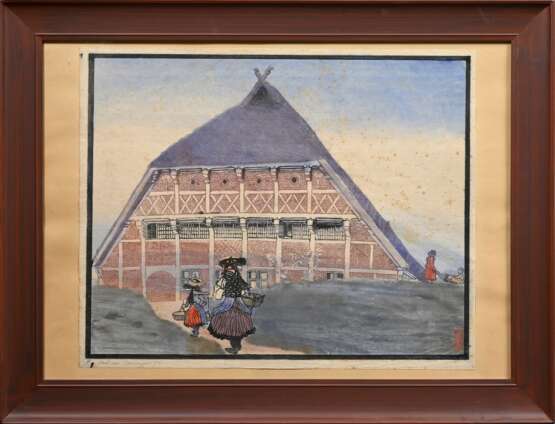 Förster, Hans (1885-1966) ‘Farmhouse’, colour wood… - photo 2