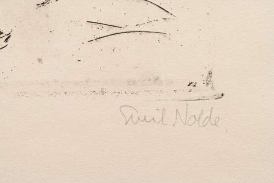 Nolde, Emil (1867-1956) ‘Segler und Rauch’ (Sailor… - photo 3 Nolde, Emil (1867-1956) ‘Segler und Rauch’ (Sailor… - photo 3