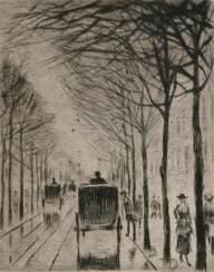Ury, Lesser (1861-1931) ‘Allee in Berlin’ (Avenue …
