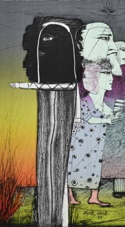 2 Wunderlich, Paul (1927-2010) "Lot mit Tochter" u… - Foto 2