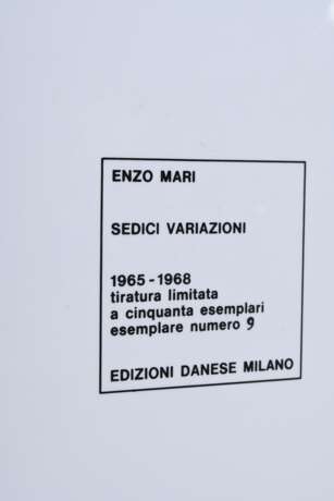 Mari, Enzo (1932-2020) Objekt "Sedici Variazioni" … - Foto 4