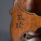 Boxwood netsuke ‘Nō mask frown Shikami’ with curve… - photo 3