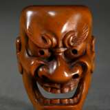 Buchsbaum Netsuke "Beshimi Mask," signed Sosai mit… - photo 1