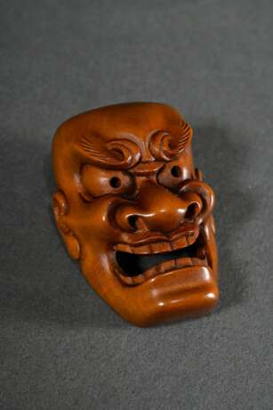Buchsbaum Netsuke "Beshimi Mask," signed Sosai mit… - photo 2 Buchsbaum Netsuke "Beshimi Mask," signed Sosai mit… - photo 2