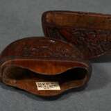 Rare boxwood Hako netsuke ‘Shishi on rocks’, circa… - photo 3