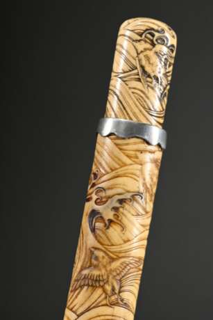 Japanese deer antler pipe container (kiseruzutsu) … - photo 5 Japanese deer antler pipe container (kiseruzutsu) … - photo 5