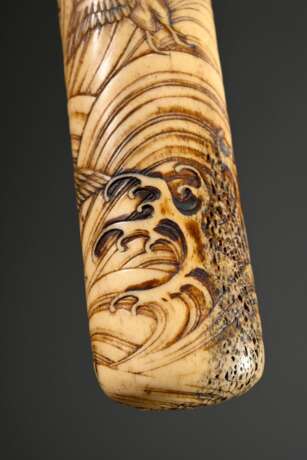 Japanese deer antler pipe container (kiseruzutsu) … - photo 6 Japanese deer antler pipe container (kiseruzutsu) … - photo 6