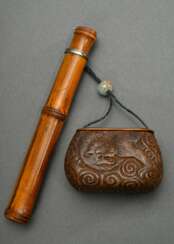 Japanese smoking set (kiseruzutsu and tonkotsu), c…