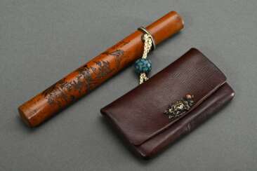 Japanische Rauchgarnitur (kiseruzutsu und tabako-i…