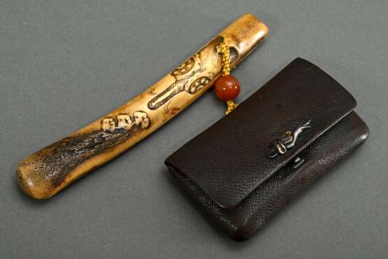 Japanische Rauchgarnitur (kiseruzutsu und tabako-i… - Foto 1