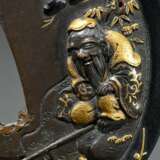 Very fine shibuichi tsuba ‘Taikôbô fishing under a… - photo 2