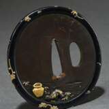 Very fine shibuichi tsuba ‘Taikôbô fishing under a… - photo 4