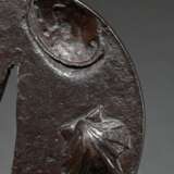 Rundes Eisen Tsuba "Awabischnecke und Pilgermusche… - Foto 3