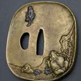 3 Various Japanese sword fittings: Iron tsuba in m… - photo 3