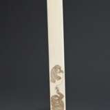Japanese ivory folding knife with delicate engravi… - photo 1