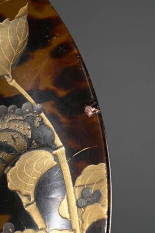 Japanese tortoiseshell plate with delicate lacquer… - photo 6 Japanese tortoiseshell plate with delicate lacquer… - photo 6