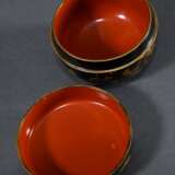2 Various Japanese lacquerware items: round box wi… - фото 4