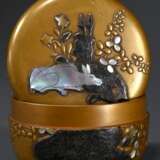 Natsume tea caddy in Rinpa style with mother-of-pe… - фото 1