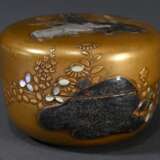 Natsume tea caddy in Rinpa style with mother-of-pe… - фото 3