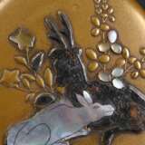 Natsume tea caddy in Rinpa style with mother-of-pe… - фото 6