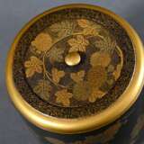 Natsume tea caddy with gold decoration ‘Chrysanthe… - photo 3