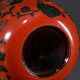 Rotlack Natsume Teedose mit Schnitzlack "Blumen un… - Foto 5