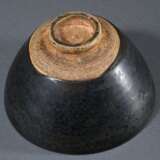 Teeschale aus bräunlichem Steinzeugscherben mit ma… - Foto 3