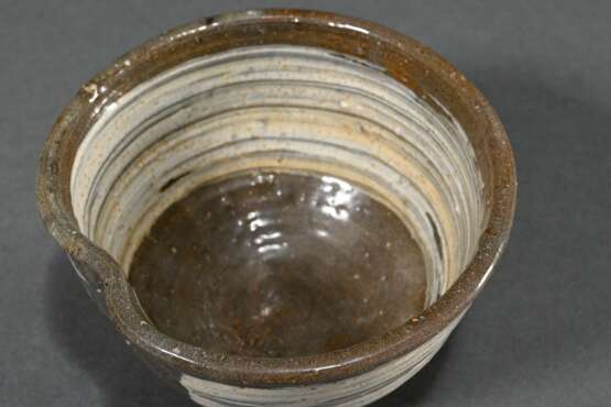 Korean-style tea bowl ‘Chawan’, hard, heavy, dark … - фото 4 Korean-style tea bowl ‘Chawan’, hard, heavy, dark … - фото 4