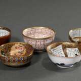 5 Various Japanese porcelain sake bowls with ornam… - photo 2