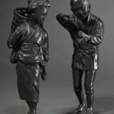 Pair of bronze figures, ‘Farmer with Pipe’ and ‘Co… - фото 1