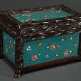 Rectangular bronze box with bamboo trompe l'oeil a… - фото 1