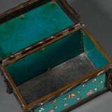 Rectangular bronze box with bamboo trompe l'oeil a… - фото 6