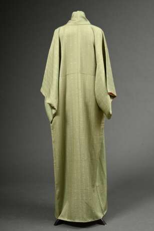 Matcha green silk kimono with batik tea ceremony p… - фото 4 Matcha green silk kimono with batik tea ceremony p… - фото 4