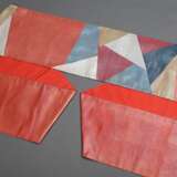 Rare fukuro obi made of different coloured silk el… - photo 1