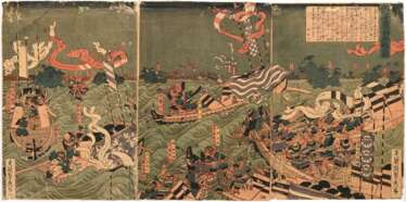 3 Utagawa Hiroshige II (1829-1869) Colour woodbloc…