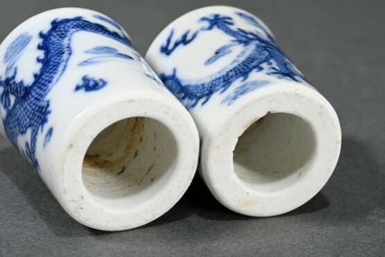 Pair of knobs from a scroll with underglaze blue d… - фото 3 Pair of knobs from a scroll with underglaze blue d… - фото 3