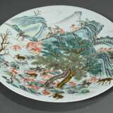 Large Chinese porcelain plate with Famille Verte d… - photo 2