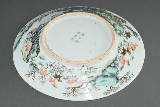 Large Chinese porcelain plate with Famille Verte d… - photo 3 Large Chinese porcelain plate with Famille Verte d… - photo 3
