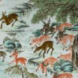 Large Chinese porcelain plate with Famille Verte d… - photo 5