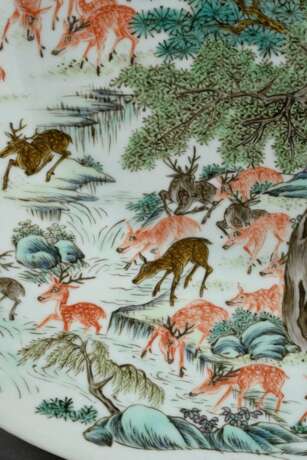 Large Chinese porcelain plate with Famille Verte d… - photo 5 Large Chinese porcelain plate with Famille Verte d… - photo 5