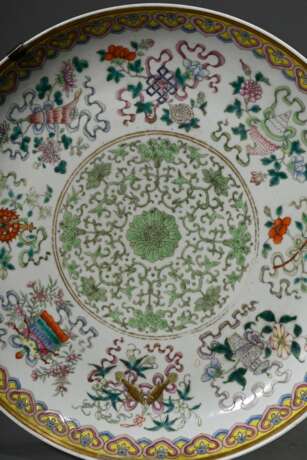 Large porcelain bowl with eight Buddhist symbol ca… - photo 5 Large porcelain bowl with eight Buddhist symbol ca… - photo 5