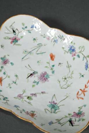 Chinese porcelain footed bowl in rhombic shape wit… - photo 3