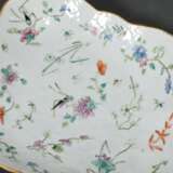 Chinese porcelain footed bowl in rhombic shape wit… - photo 3