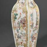 Chinese porcelain baluster vase in an angular, elo… - photo 3