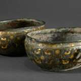 2 museum-quality bronze eartrays in the Han style … - photo 1